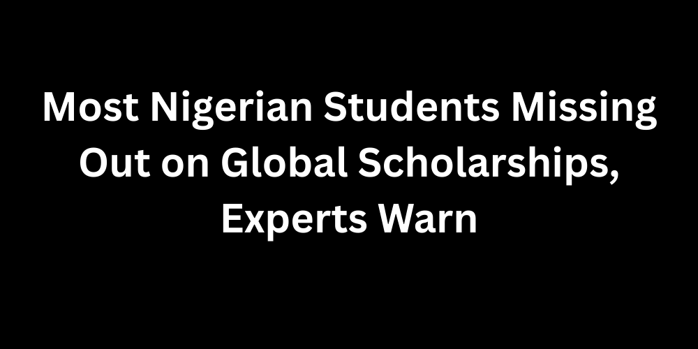 Most Nigerian Students Missing Out on Global Scholarships, Experts Warn